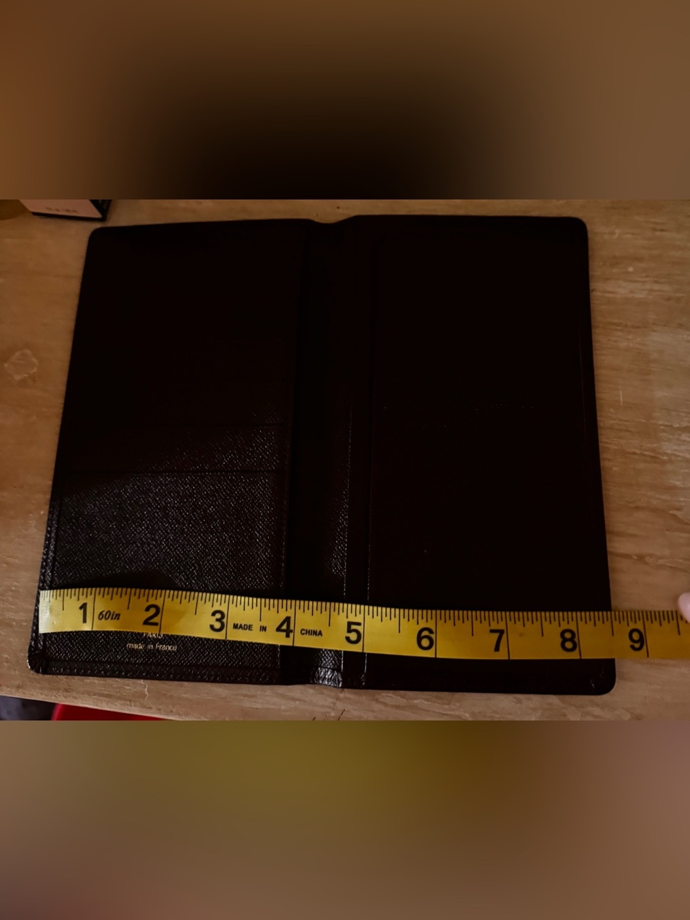 Louis Vuitton Taiga Leather Porte-Valeurs Credit Vertical Burgundy EUC - Picture 7 of 8